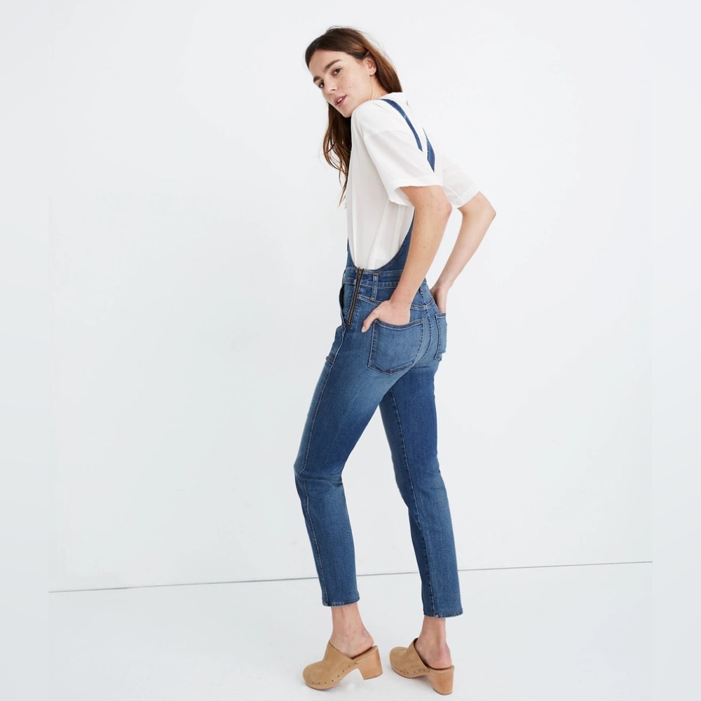 Madewell Stovepipe Overalls in Lorton Wash Size Small - Picture 2 of 12